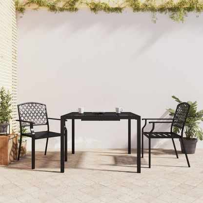 Set da Pranzo da Giardino 3 pz in Acciaio Antracite | homemem39