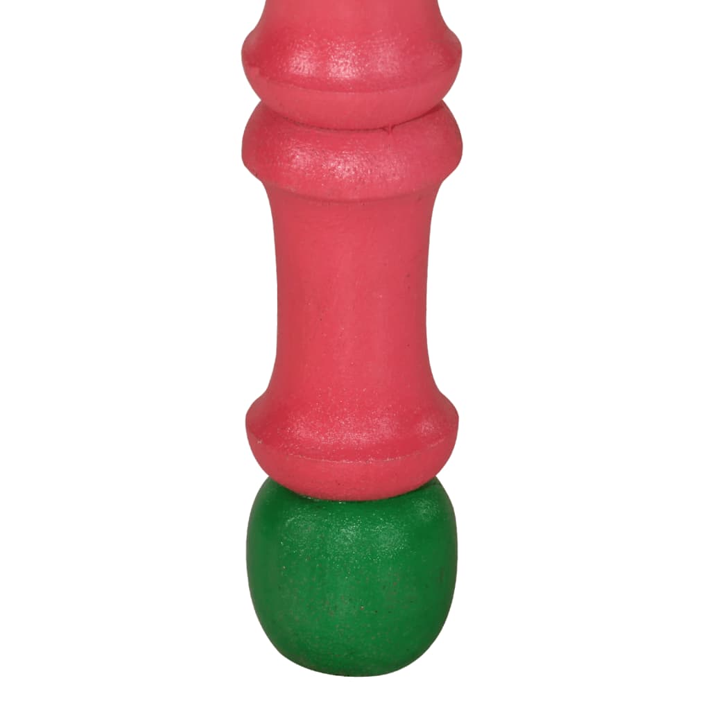 Tavolino Salotto Rosa Dipinto a Mano Legno Massello Mango | homemem39