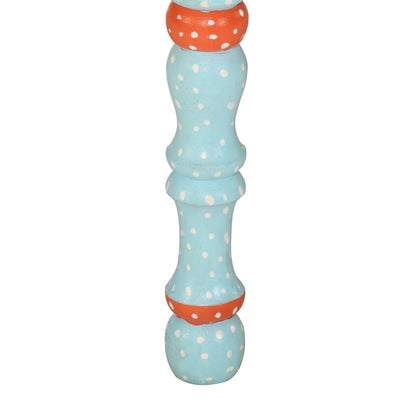 Tavolino Salotto Blu Dipinto a Mano in Legno Massello di Mango | homemem39