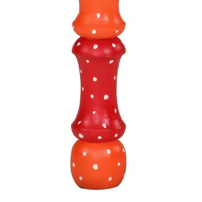Tavolino Salotto Arancione Dipinto a Mano Legno Massello Mango | homemem39