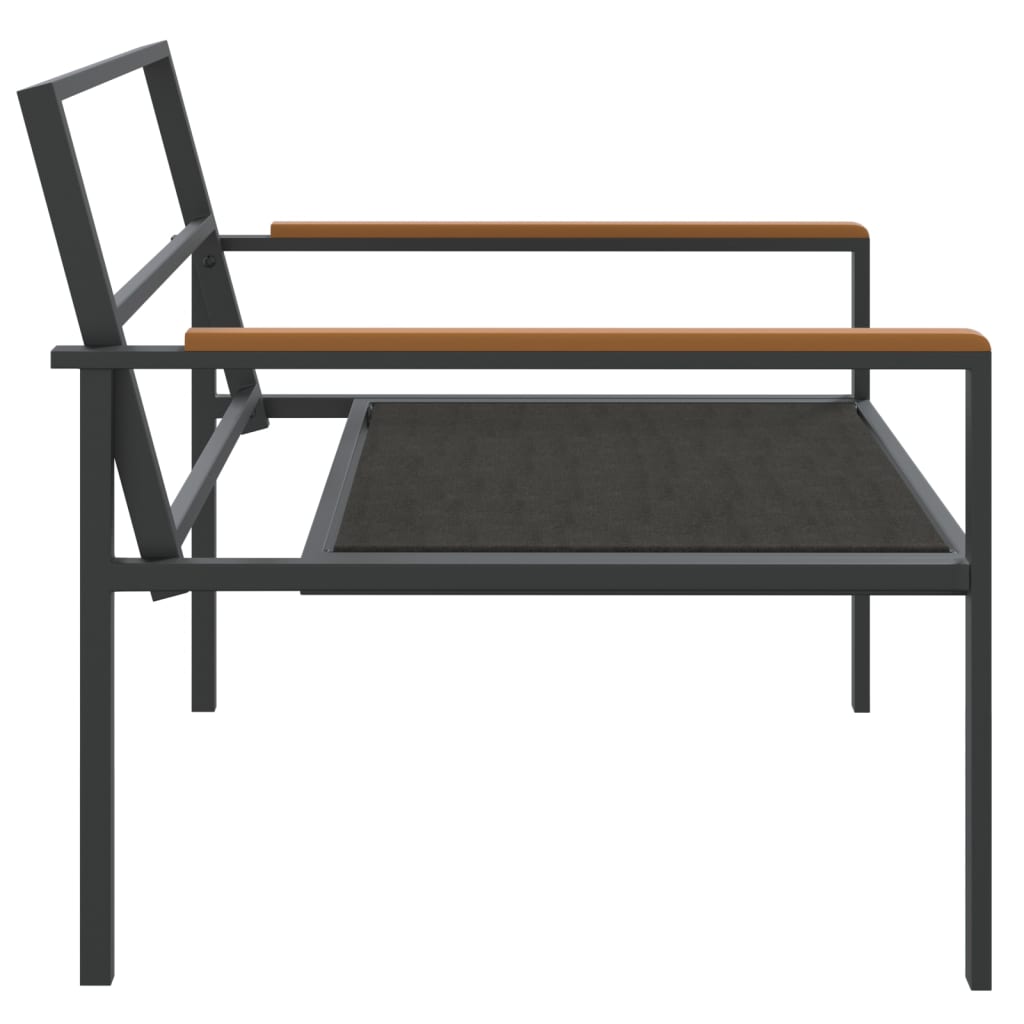 Set Salotto da Giardino 4 pz con Cuscini in Acciaio Antracite | homemem39