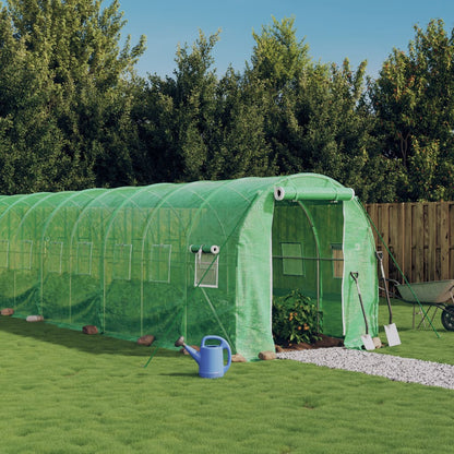 Serra con Telaio in Acciaio Verde 12 m² 6x2x2 m | homemem39