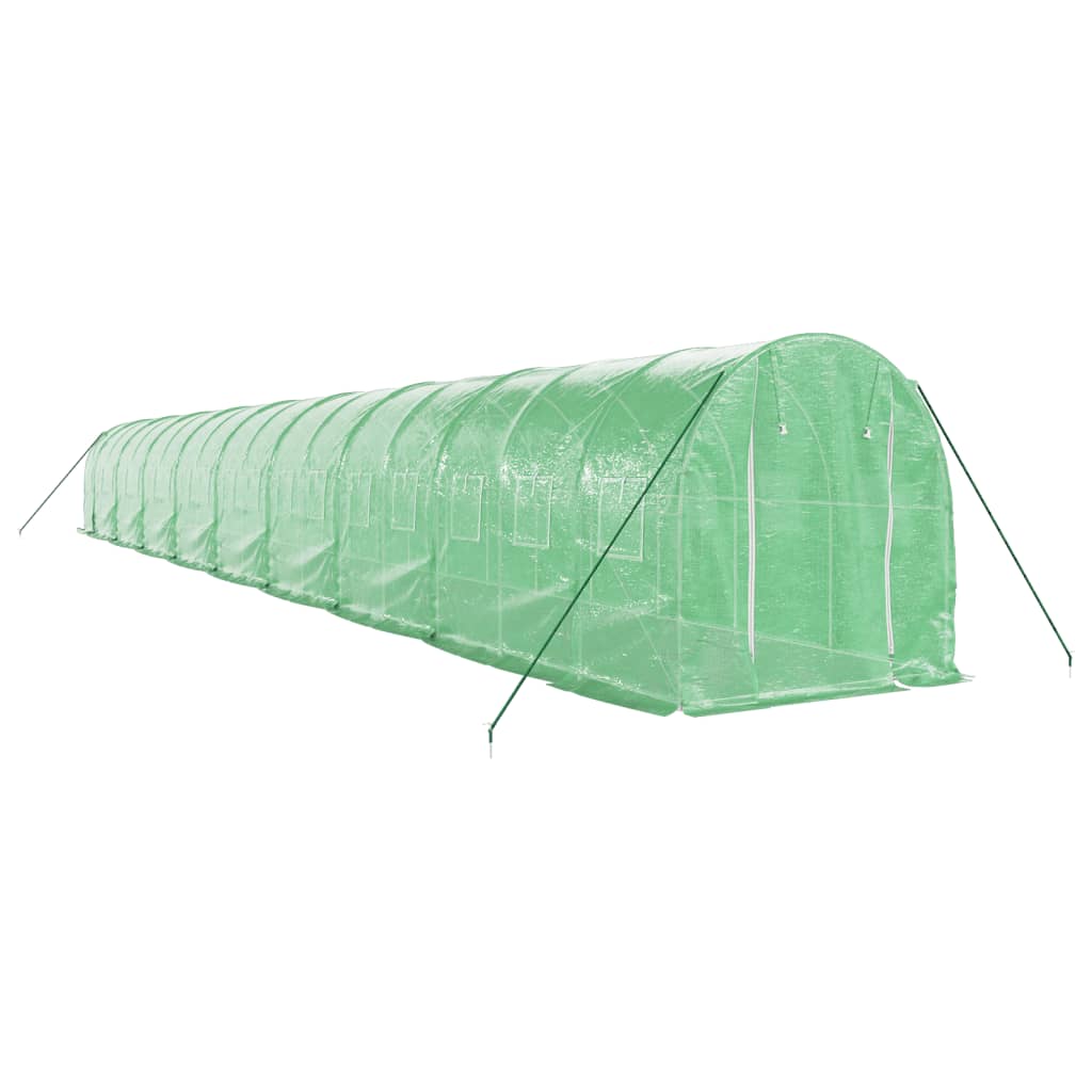 Serra con Telaio in Acciaio Verde 36 m² 18x2x2 m | homemem39