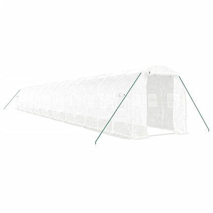 Serra con Telaio in Acciaio Bianco 36 m² 18x2x2 m | homemem39