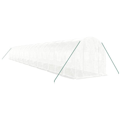 Serra con Telaio in Acciaio Bianco 36 m² 18x2x2 m | homemem39