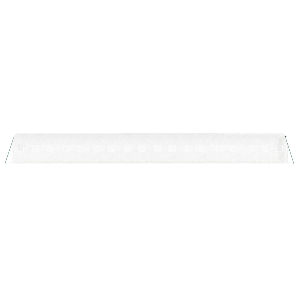 Serra con Telaio in Acciaio Bianco 36 m² 18x2x2 m | homemem39
