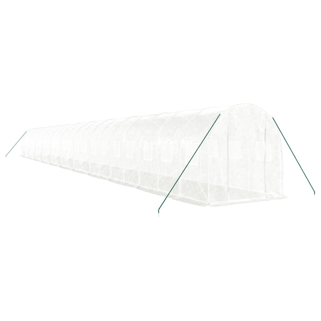 Serra con Telaio in Acciaio Bianco 44 m² 22x2x2 m