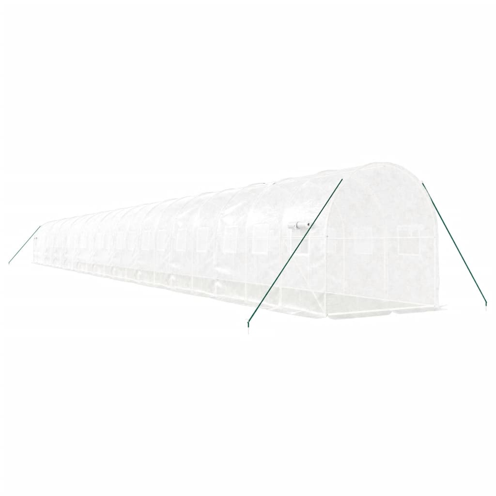 Serra con Telaio in Acciaio Bianco 44 m² 22x2x2 m | homemem39