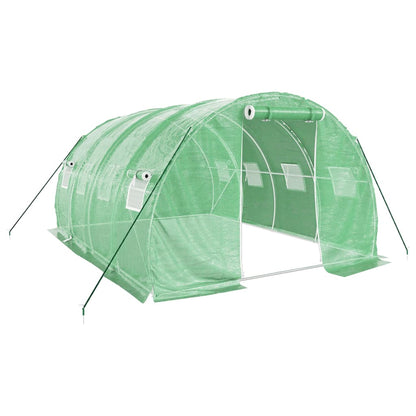 Serra con Telaio in Acciaio Verde 12 m² 4x3x2 m - homemem39
