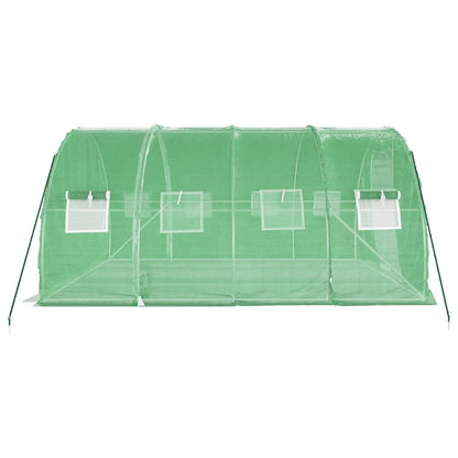 Serra con Telaio in Acciaio Verde 12 m² 4x3x2 m - homemem39