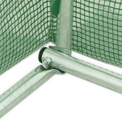 Serra con Telaio in Acciaio Verde 12 m² 4x3x2 m - homemem39