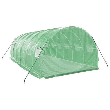 Serra con Telaio in Acciaio Verde 18 m² 6x3x2 m - homemem39