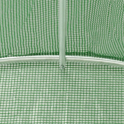 Serra con Telaio in Acciaio Verde 24 m² 8x3x2 m - homemem39