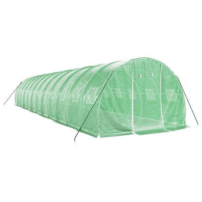 Serra con Telaio in Acciaio Verde 36 m² 12x3x2 m - homemem39