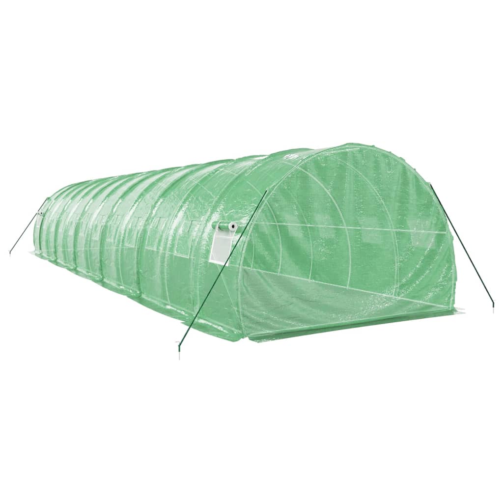 Serra con Telaio in Acciaio Verde 36 m² 12x3x2 m - homemem39