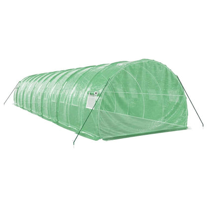 Serra con Telaio in Acciaio Verde 36 m² 12x3x2 m - homemem39