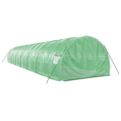 Serra con Telaio in Acciaio Verde 42 m² 14x3x2 m - homemem39