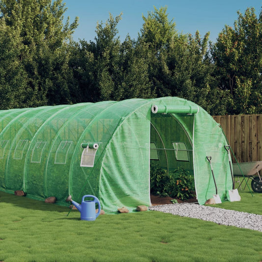 Serra con Telaio in Acciaio Verde 42 m² 14x3x2 m - homemem39