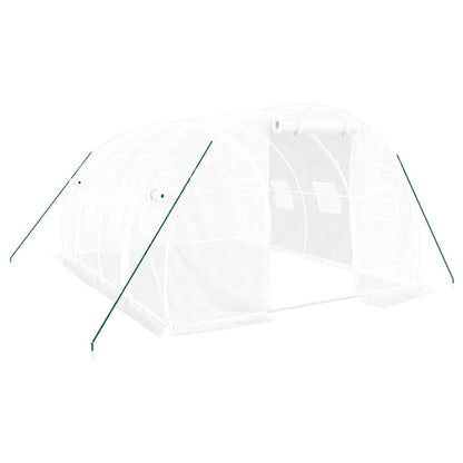 Serra con Telaio in Acciaio Bianco 12 m² 4x3x2 m - homemem39