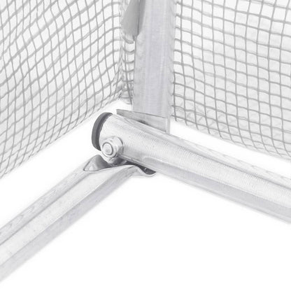 Serra con Telaio in Acciaio Bianco 12 m² 4x3x2 m - homemem39