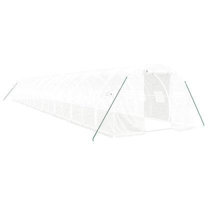 Serra con Telaio in Acciaio Bianco 54 m² 18x3x2 m - homemem39