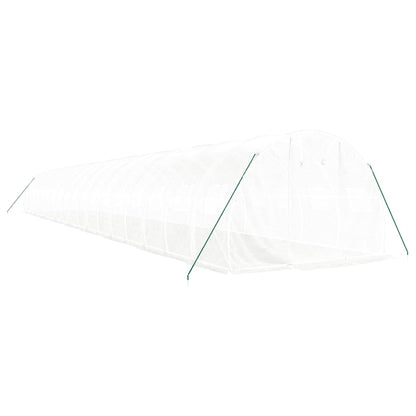 Serra con Telaio in Acciaio Bianco 54 m² 18x3x2 m - homemem39