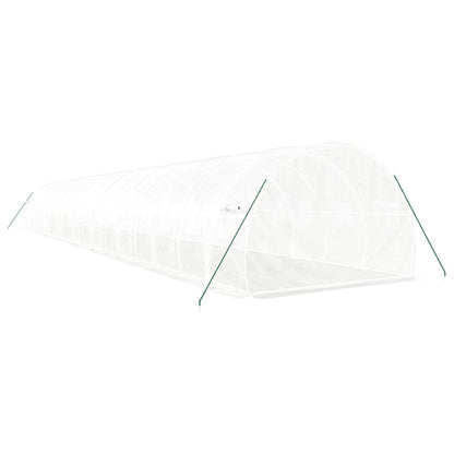 Serra con Telaio in Acciaio Bianco 54 m² 18x3x2 m - homemem39