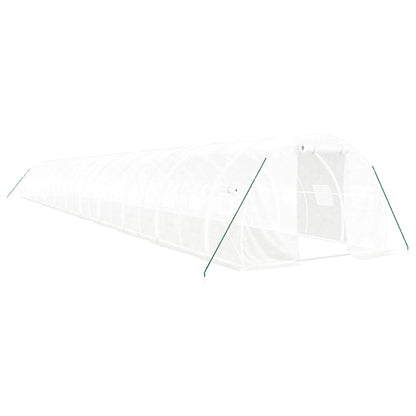 Serra con Telaio in Acciaio Bianco 66 m² 22x3x2 m - homemem39