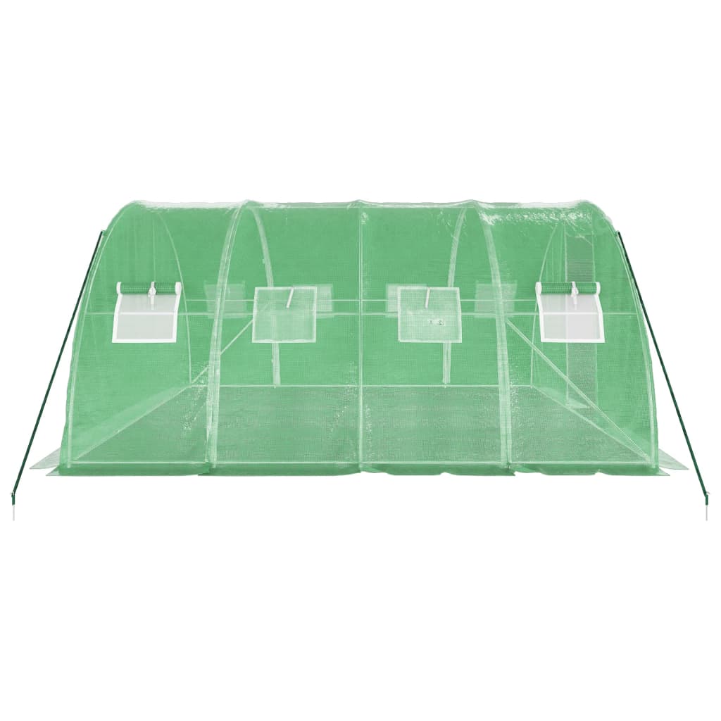 Serra con Telaio in Acciaio Verde 16 m² 4x4x2 m - homemem39