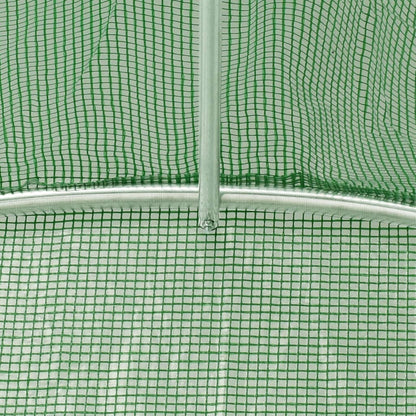 Serra con Telaio in Acciaio Verde 48 m² 12x4x2 m | homemem39