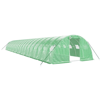 Serra con Telaio in Acciaio Verde 80 m² 20x4x2 m | homemem39