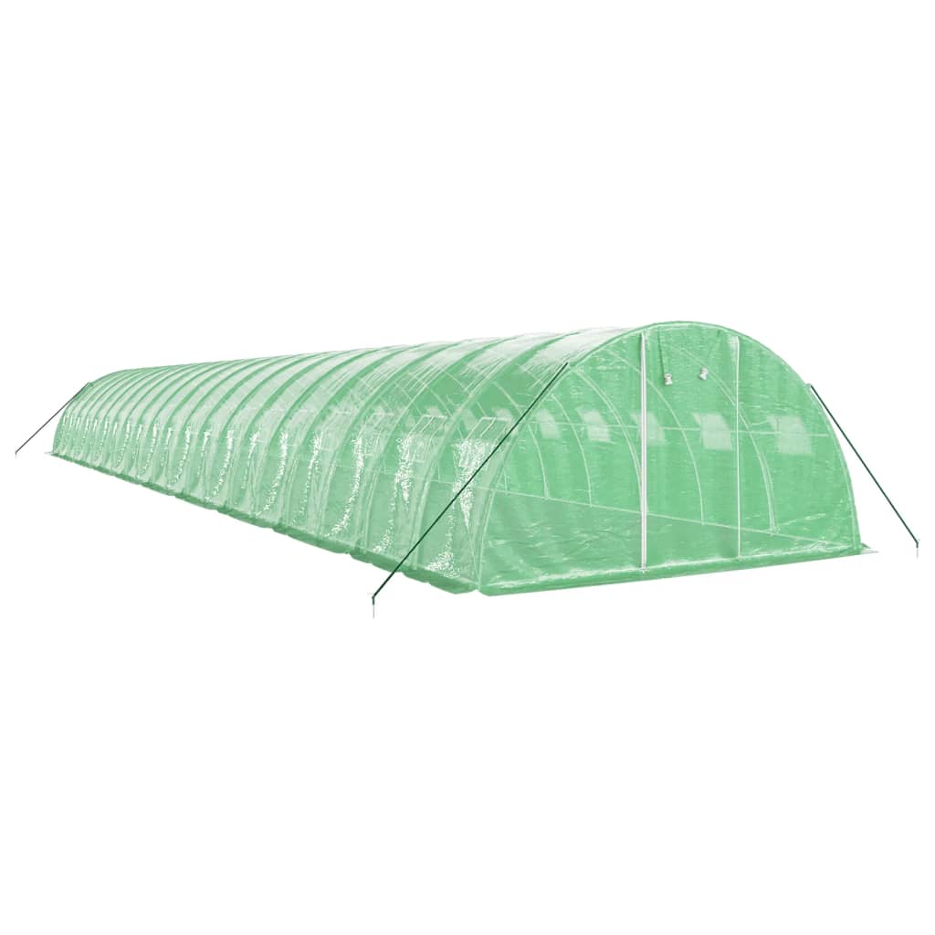 Serra con Telaio in Acciaio Verde 80 m² 20x4x2 m | homemem39