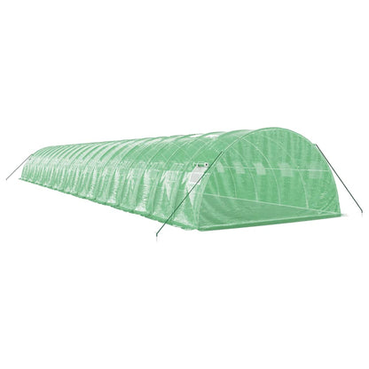 Serra con Telaio in Acciaio Verde 80 m² 20x4x2 m | homemem39