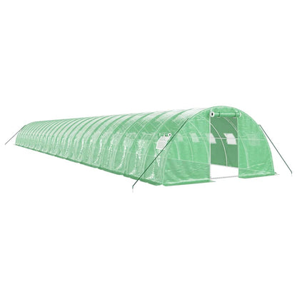 Serra con Telaio in Acciaio Verde 96 m² 24x4x2 m | homemem39