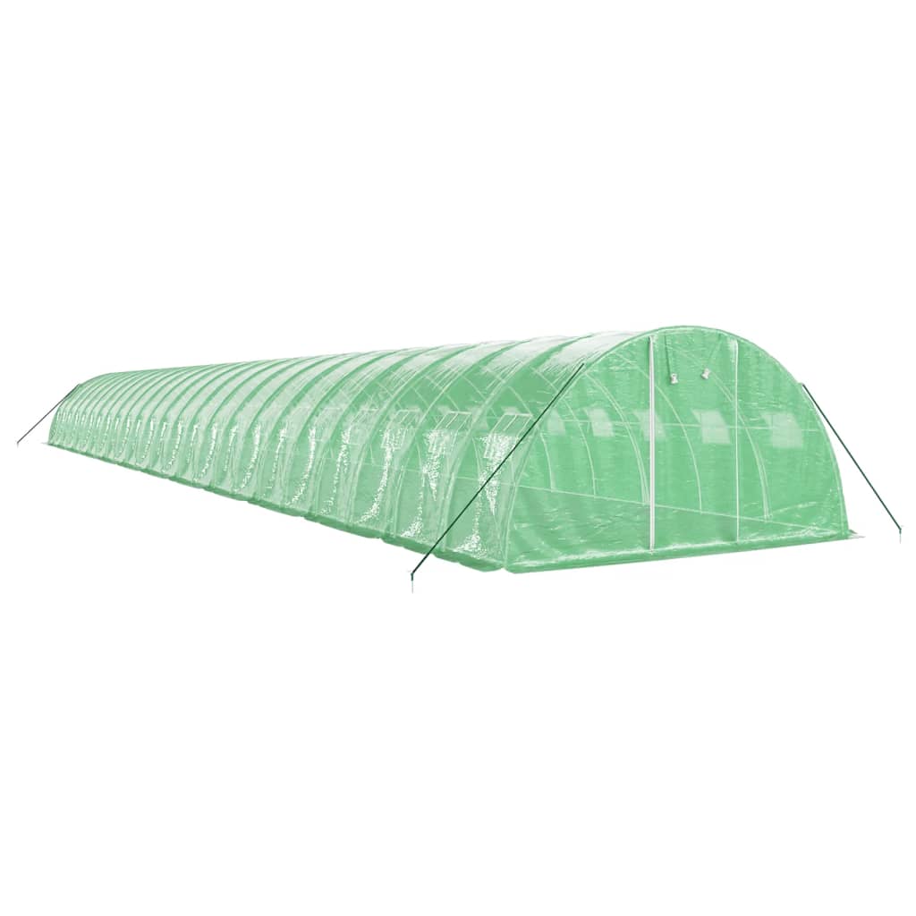 Serra con Telaio in Acciaio Verde 96 m² 24x4x2 m | homemem39