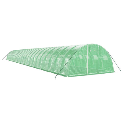 Serra con Telaio in Acciaio Verde 96 m² 24x4x2 m | homemem39