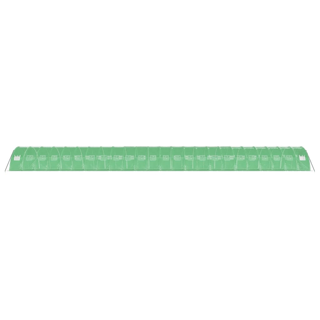 Serra con Telaio in Acciaio Verde 96 m² 24x4x2 m | homemem39