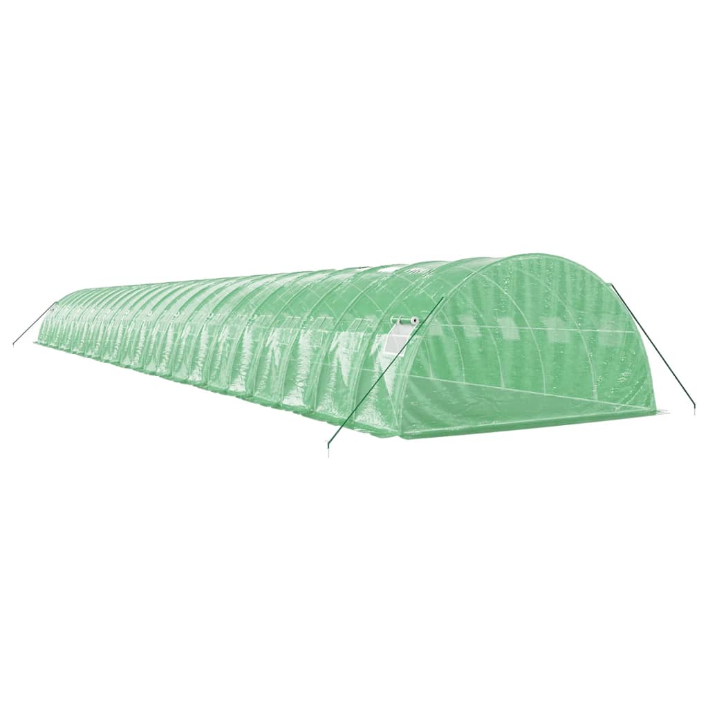 Serra con Telaio in Acciaio Verde 96 m² 24x4x2 m | homemem39