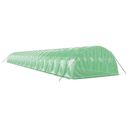 Serra con Telaio in Acciaio Verde 96 m² 24x4x2 m | homemem39