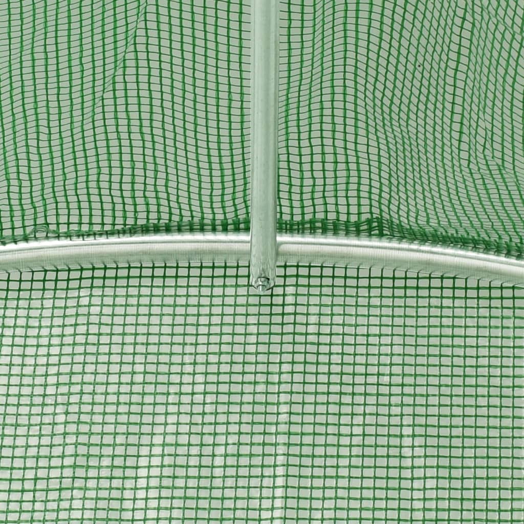 Serra con Telaio in Acciaio Verde 96 m² 24x4x2 m | homemem39