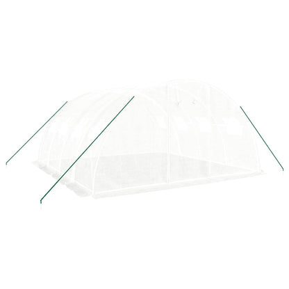 Serra con Telaio in Acciaio Bianco 16 m² 4x4x2 m - homemem39