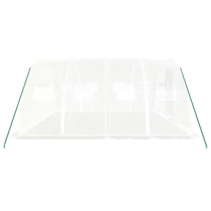 Serra con Telaio in Acciaio Bianco 16 m² 4x4x2 m - homemem39