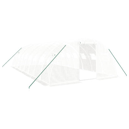 Serra con Telaio in Acciaio Bianco 32 m² 8x4x2 m