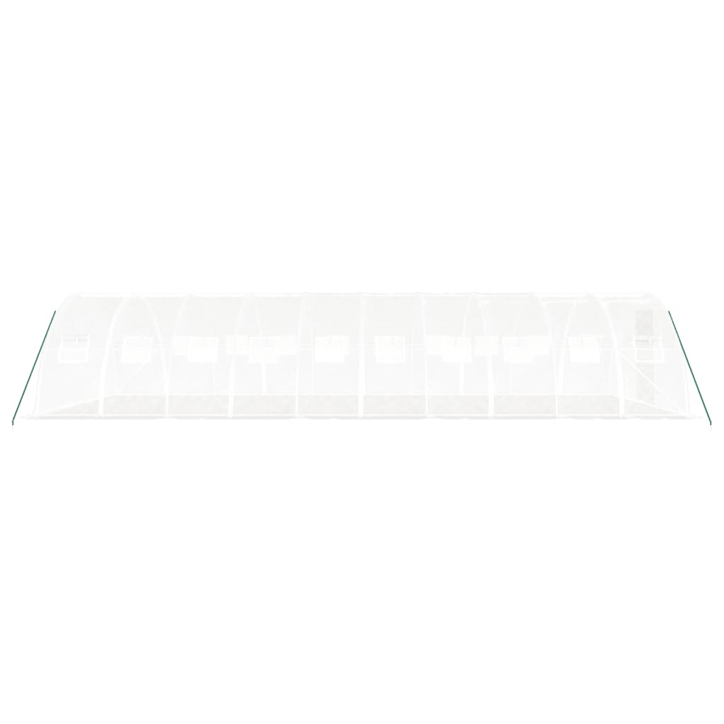 Serra con Telaio in Acciaio Bianco 40 m² 10x4x2 m | homemem39
