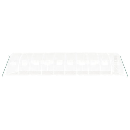 Serra con Telaio in Acciaio Bianco 40 m² 10x4x2 m | homemem39