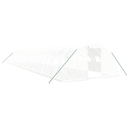 Serra con Telaio in Acciaio Bianco 72 m² 18x4x2 m - homemem39
