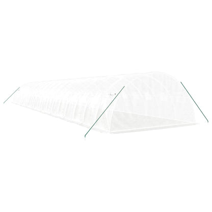 Serra con Telaio in Acciaio Bianco 72 m² 18x4x2 m | homemem39