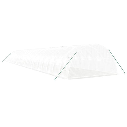 Serra con Telaio in Acciaio Bianco 80 m² 20x4x2 m | homemem39