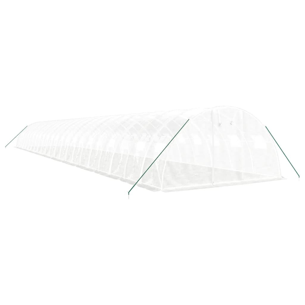Serra con Telaio in Acciaio Bianco 88 m² 22x4x2 m | homemem39