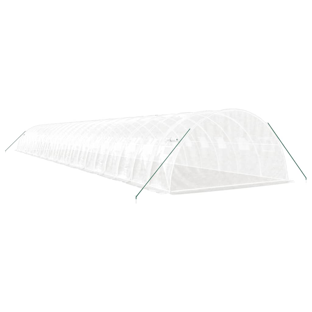 Serra con Telaio in Acciaio Bianco 88 m² 22x4x2 m | homemem39